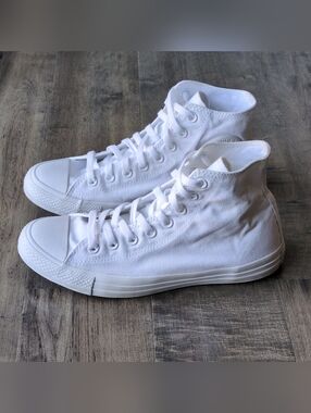 Converse Mens Chuck Taylor All Star High 1U646F White Size 8